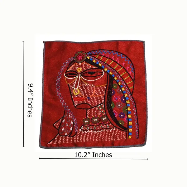 Indha_Queen_Motif_Embroidered_Art_–_Royal_Lady_on_Dupion_Silk_|_Handcrafted_Indian_Panel_for_DIY,_Decor_&_Gifting