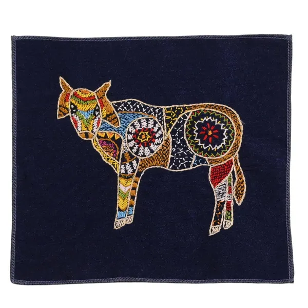 Cow_Hand_Embroidery_Panel_–_Artisan_Folk_Decor_on_Dupion_Silk_(Blue)
