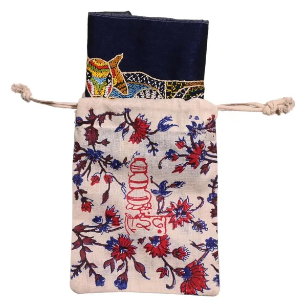 Cow_Hand_Embroidery_Panel_–_Artisan_Folk_Decor_on_Dupion_Silk_(Blue)