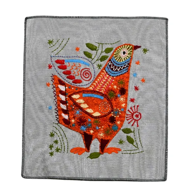 Indha_Folk_Hen_Hand_Embroidery_Panel_–_Whimsical_Bird_Motif_on_Dupion_Silk_|_DIY_Decor_|_Nature-Inspired_Gift