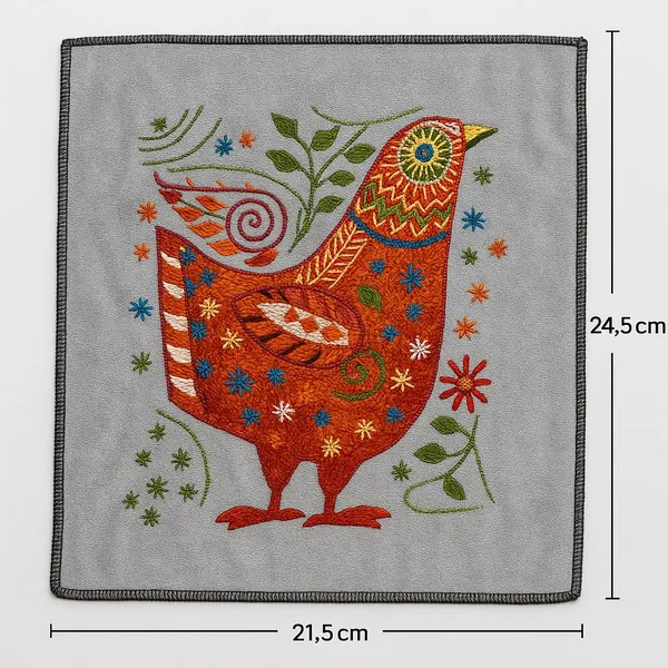 Indha_Folk_Hen_Hand_Embroidery_Panel_–_Whimsical_Bird_Motif_on_Dupion_Silk_|_DIY_Decor_|_Nature-Inspired_Gift