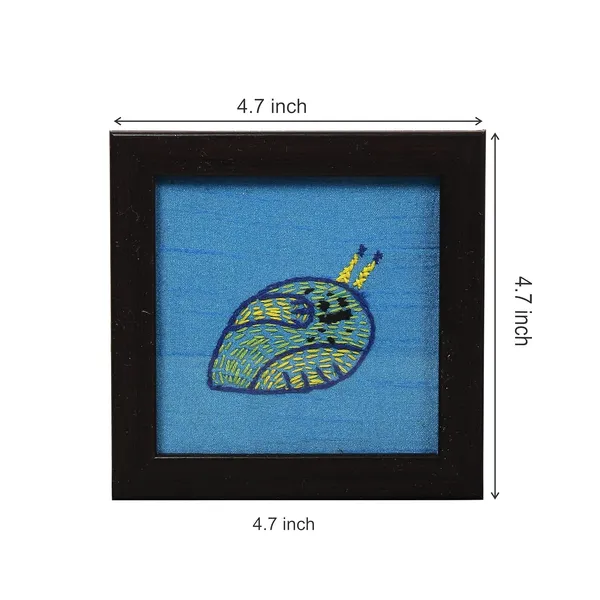 Indha_Hand_Embroidered_Glass_Coasters_–_Set_of_2_Handmade_Decorative_Drink_Coasters_for_Coffee_Table,_Dining,_and_Gifting_(Blue_Dupion_Snail)