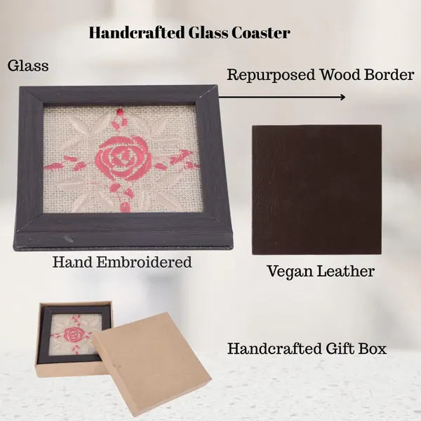 Indha_Hand_Embroidered_Glass_Coasters_–_Set_of_2_Handmade_Decorative_Drink_Coasters_for_Coffee_Table,_Dining,_and_Gifting_(Natural_Jute_Rose)