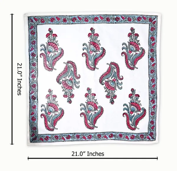 Indha_Hand_Block_Printed_White_Cotton_Napkin_Set_(Pack_of_6)_for_Home_&_Office_Celebrations_(White-NWCBPPS6)