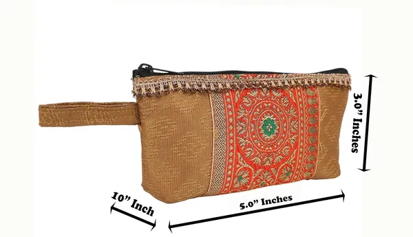 Indha_Hand_Block_Printed_Cotton_Utility_Pouch_|_Eco-Friendly_&_Upcycled_|_Handmade_Multipurpose_Travel_Pouch_for_Daily_Use_&_Storage_|_Artisan_Block_Print_Pouch_(Golden-UPSTRL)