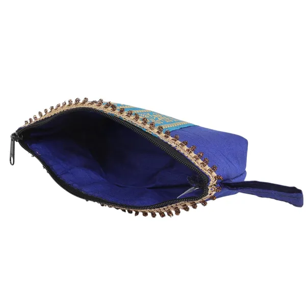 Indha_Hand_Block_Printed_Cotton_Utility_Pouch_|_Eco-Friendly_&_Upcycled_|_Handmade_Multipurpose_Travel_Pouch_for_Daily_Use_&_Storage_|_Artisan_Block_Print_Pouch_(Blue_Dupion_-UPBBFL)