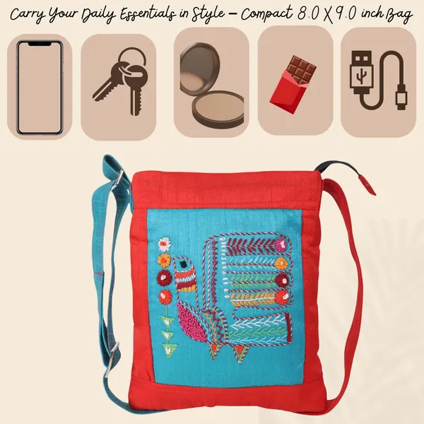 Sky_Blue_Turkey_Bird_Embroidery_Sling_Bag