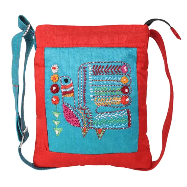 Sky_Blue_Turkey_Bird_Embroidery_Sling_Bag