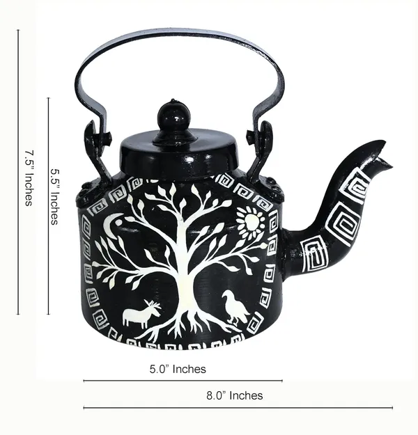 Black_Indha_Handpainted_Decorative_Kettle_Black_Tree_Print