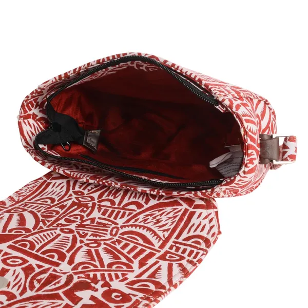 Indha_Hand_Block-Printed_Silk_Sling_Bag_�_Box-Shape_Crossbody_Purse_for_Women_|_Quirky_Motif_Design_|_Compact_Daily_Carry_|_Handmade_by_Women_Artisans_|_Sustainable_&_Gift-Ready