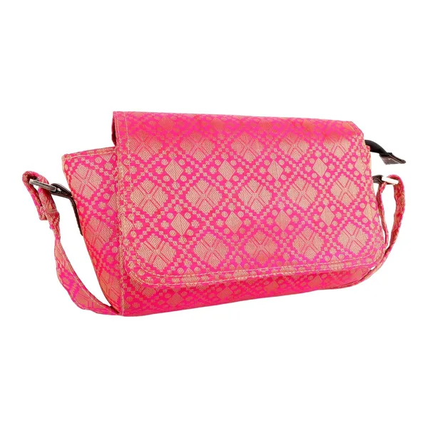 Indha_Brocade_Box-Shape_Sling_Bag_for_Women_�_Exquisite_Pink_Silk_Brocade_|_Lightweight_Crossbody_Purse_|_Handmade_in_India_|_Festive_&_Daily_Use_Handbag_|_Empowering_Women_Artisans