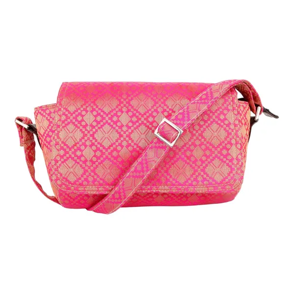 Indha_Brocade_Box-Shape_Sling_Bag_for_Women_�_Exquisite_Pink_Silk_Brocade_|_Lightweight_Crossbody_Purse_|_Handmade_in_India_|_Festive_&_Daily_Use_Handbag_|_Empowering_Women_Artisans