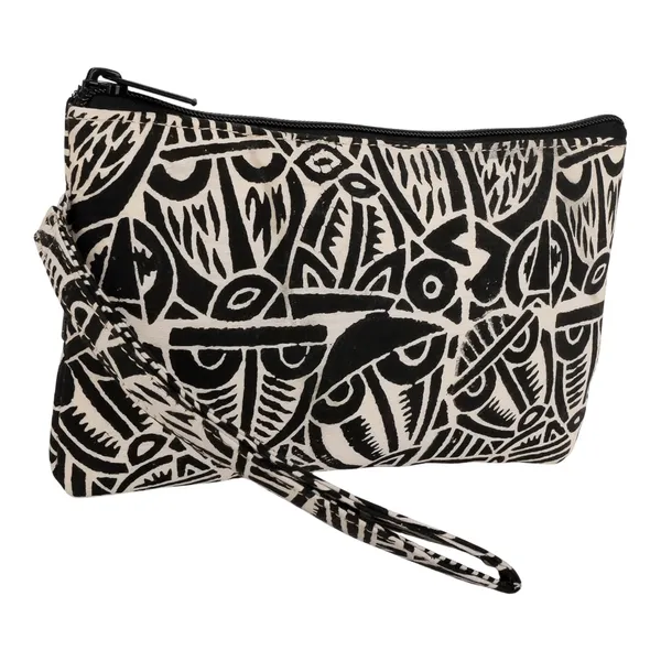 Indha_Handcrafted_Mobile_Case_for_Women_�_Black_&_White_Hand_Block-Printed_Cotton_Wristlet_Pouch_|_Mini_Wallet_with_Mobile_Compartment_|_Slim_Phone_Pouch_for_Cash,_Cards_&_Essentials