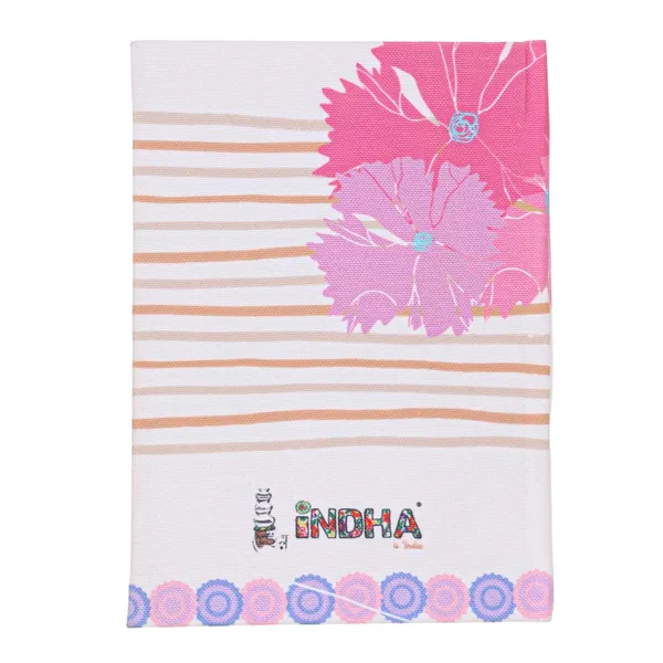 INDHA_Handmade_Recycled_Paper_Diary_|_Japanese_Samurai_Warrior_Illustration_on_Canvas_|_Eco-Friendly_Unruled_Art_Journal_|_5_x_7.5_Inches_|_50_Sheets_|_Sustainable_Notebook_for_Writing_&_Sketching
