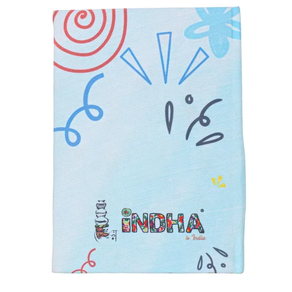 INDHA_Handmade_Recycled_Paper_Diary_|_Abstract_Art_Face_Illustration_|_Eco-Friendly_Canvas_Cover_Journal_|_5_x_7.5_Inches_|_50_Sheets_|_Unruled_Sustainable_Notebook_for_Writing_&_Sketching