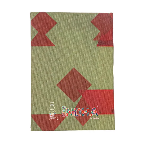 INDHA_Handmade_Recycled_Paper_Diary_|_�Add_Some_Masala_to_Your_Life�_Fun_Typographic_Canvas_Notebook_|_Eco-Friendly_Unruled_Journal_|_5_x_7.5_Inches_|_50_Sheets_|_Quirky_Gift_for_Friends_&_Students
