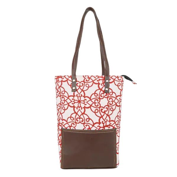 Indha_Handmade_Canvas_Tote_Bag_for_Women_|_Red_Motif_Hand_Block_Print_with_Brown_Vegan_Leather_Patch_|_Spacious_Everyday_Shoulder_Bag_|_Work,_College_&_Shopping_Tote