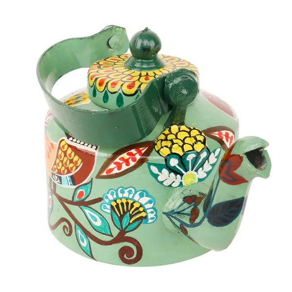 INDHA_Hand-Painted_Aluminum_Decorative_Kettle_Sparrow_on_Branch_Artwork_|_Nature-Inspired_Bird_Design_|_1-Litre_|_Home_Decor,_Tea_Serving_&_Gifting