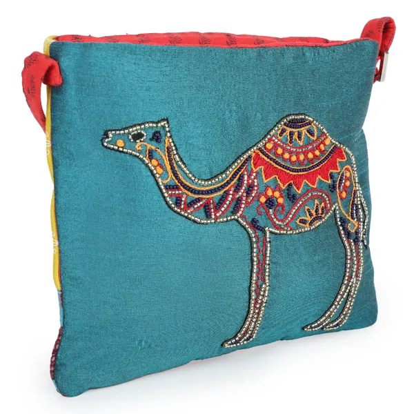 INDHA_Camel_Design_Hand-Embroidered_Sling_Bag_for_Women_–_Dupion_Silk,_Cotton_Patchwork,_Stylish_&_Ethnic_Crossbody_Bag_–_Teal_Green