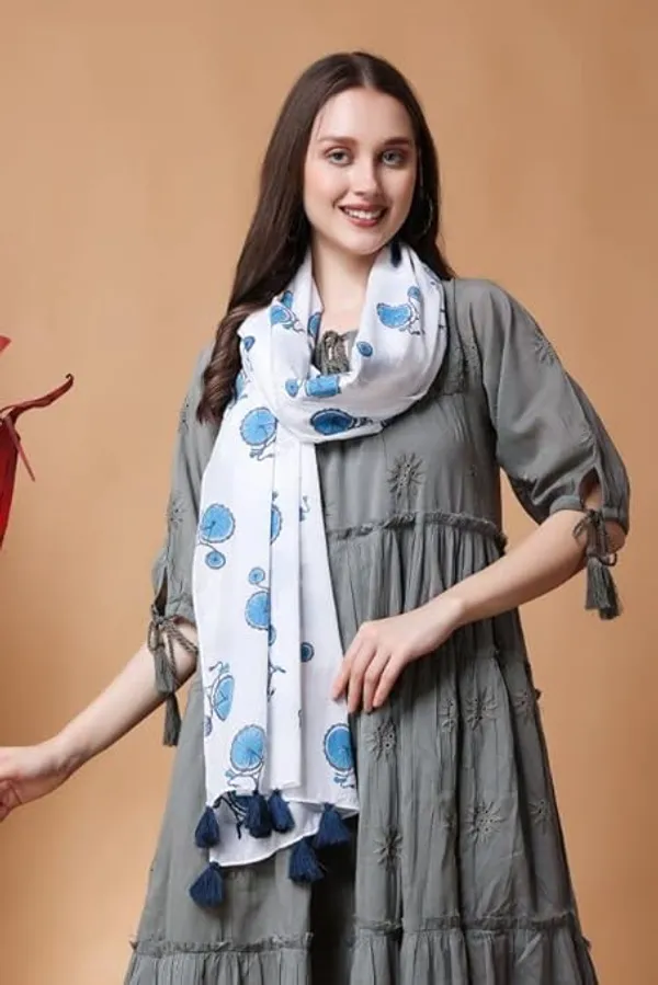 INDHA_Cotton_Stole_|_Block_Printed_Stole_|toles_For_Women_|_Traditional_Stoles_|_Gifting_|_Fashion_Wear_|_Indo_Western_Stole_|_Fashion_Accessory_(Cycle_Design_Motif)