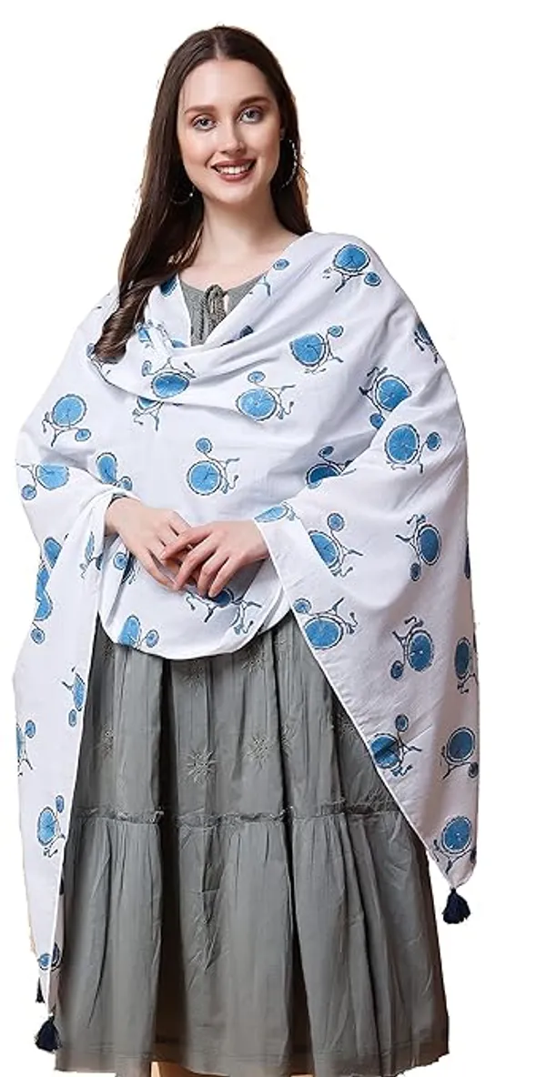 INDHA_Cotton_Stole_|_Block_Printed_Stole_|toles_For_Women_|_Traditional_Stoles_|_Gifting_|_Fashion_Wear_|_Indo_Western_Stole_|_Fashion_Accessory_(Cycle_Design_Motif)