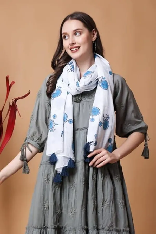 INDHA_Cotton_Stole_|_Block_Printed_Stole_|toles_For_Women_|_Traditional_Stoles_|_Gifting_|_Fashion_Wear_|_Indo_Western_Stole_|_Fashion_Accessory_(Cycle_Design_Motif)