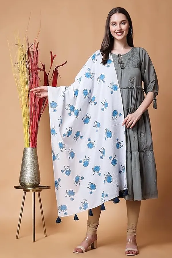 INDHA_Cotton_Stole_|_Block_Printed_Stole_|toles_For_Women_|_Traditional_Stoles_|_Gifting_|_Fashion_Wear_|_Indo_Western_Stole_|_Fashion_Accessory_(Cycle_Design_Motif)