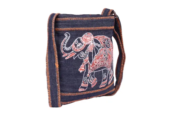INDHA_Denim_Sling_Bag_for_Women_Elephant_Print_|_Hand_Block_Printed_Crossbody_Bag_|_Stylish_Small_Shoulder_Bag_for_Girls_&_Women_|_Daily_Use_College_Sling_Bag_–_Navy_Blue