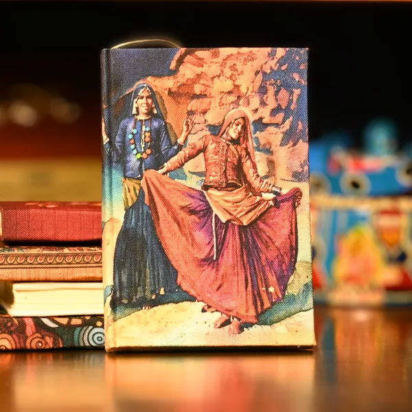 INDHA_Hand-Crafted_Diary__5x7_Inches,_Indian_Ethnic_Dance_Design,_Eco-Friendly_100_GSM_Recycled_Paper,_Elegant_Gift_Choice_