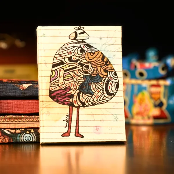 INDHA_Hand-Crafted_Diary_–_5x7_Inches,_Eco-Friendly_100_GSM_Recycled_Paper,_Elegant_Gift_Choice_(Multi_ZENTANGLE_ART)