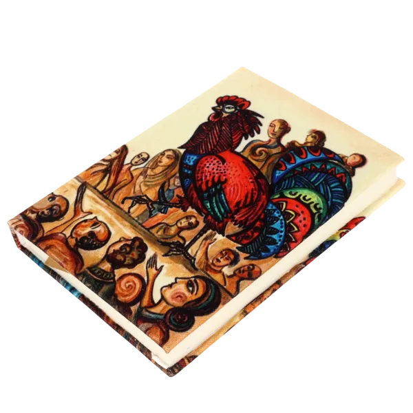 INDHA_Handmade_Diary_5x7_Inches_|_100_GSM_Recycled_Paper_Notebook_|_Eco-Friendly_Journal_for_Writing_&_Gifting_|_Traditional_Bird_Fight_Design