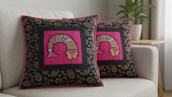 INDHA_Handmade_Hand_Embroidery_Fish_Cotton_Throw_Pillow_Cushion_Covers_(16_X_16_Inch)