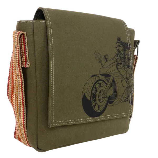 INDHA_Lord_Shiva_Motorcycle_Sling_Bag_–_Unisex_Crossbody_Travel_Bag_|_Modern_Indian_Fusion_Design_|_Lightweight_&_Durable_Daily_Carry