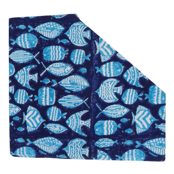 INDHA_Sturdy_Foldable_Desk_Organizer_&_Magazine_Holder_|_Hand_Block_Printed_Fabric_with_Embroidered_Cat_Fish_Motif_|_A4_Size_File_&_Book_Organizer_|_Ideal_for_Kids_Study_Table_&_Employee_Gifting
