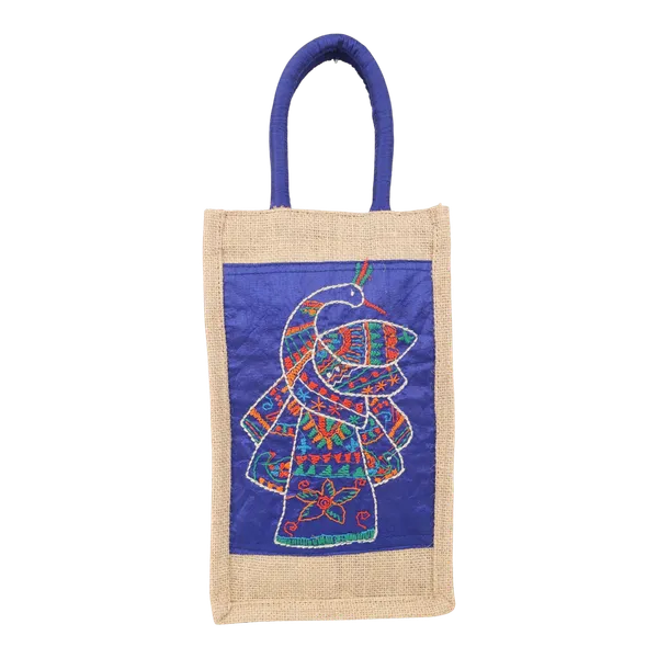 Indha_Artisan_Jute_Twin_Bottle_Holder_with_Peacock_Embroidery_|_Stylish_Handmade_Gift_Tote