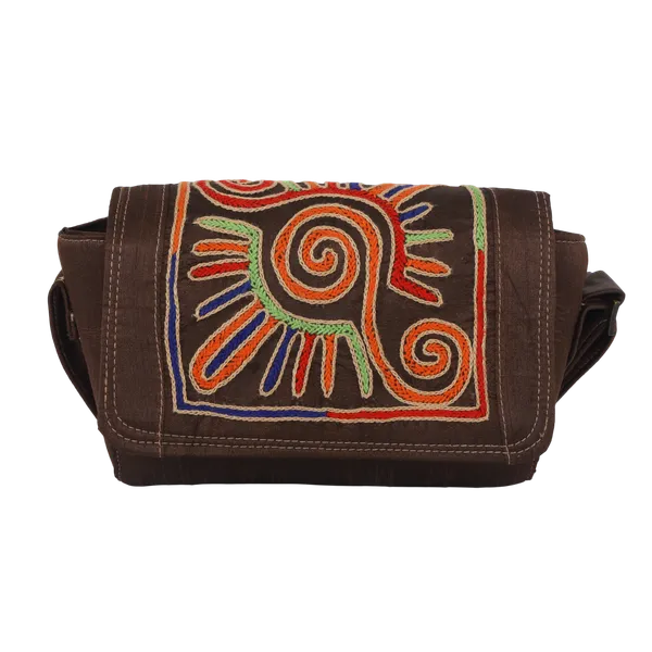 Indha_Coffee_Brown_Hand_Embroidered_Box_Shoulder_Bag_for_Women_|_Artisanal_Craft_Purse_|_Dupian_Silk