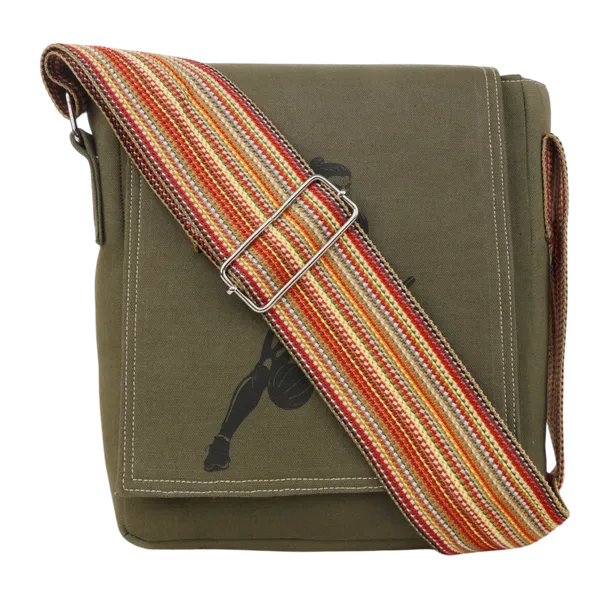 Indha_Crossbody_Bag_Green_Canvas_|_Lord_Hanuman_Tattoo_Art_Motif_Trendy_Rugged_Look_Bag