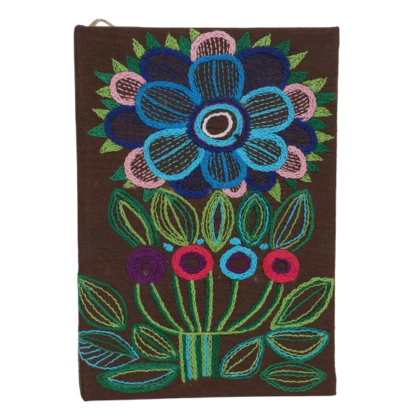 Indha_Floral_Motif_Hand_Embroidered_|Dupian_Silk|_Recycled_Paper_Diary_|_Sustainable_Gift