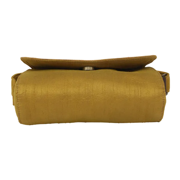 Indha_Golden_Hand_Embroidered_Floral_Box_Shoulder_Bag|Artisanal|Craft_Bag|Dupian_Silk