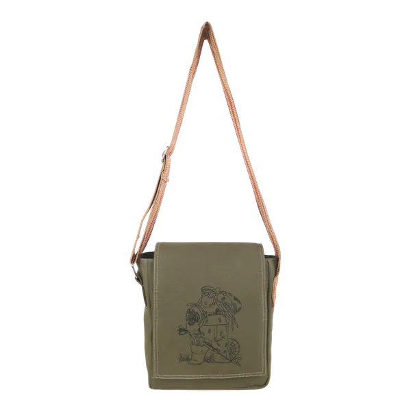 Indha_Green_Canvas_Crossbody_Bag_with_Fisherman_Art_Print_|_Stylish_Rugged_Messenger_Bag_for_Men