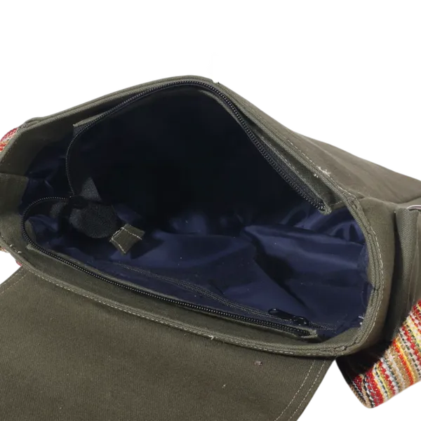 Indha_Green_Canvas_Crossbody_Bag_with_Fisherman_Art_Print_|_Stylish_Rugged_Messenger_Bag_for_Men
