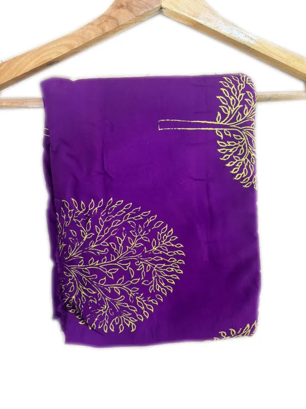 Indha_Hand_Block_Printed_Cotton_Fabric_(3_Meter)_–_Purple_&_Yellow_Tree_Design_|_100%_Cotton_Jaipuri_Block_Print_Fabric_for_Dresses,_Kurtis,_Sewing,_Quilting_&_Home_Décor