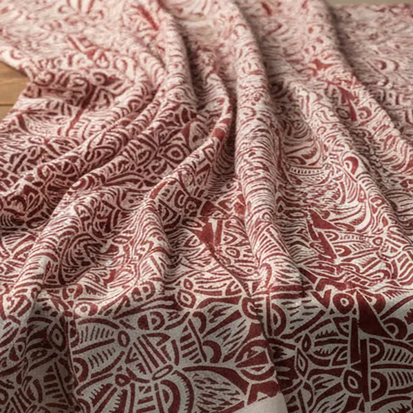 Indha_Hand_Block_Printed_Cotton_Fabric_(Unstitched_3_Meter)_–_White_&_Maroon_Abstract_Design_|_60x60_Thread_Count_|_120-150_GSM_|_Multipurpose_Fabric_for_Kurti,_Dress_&_Craft