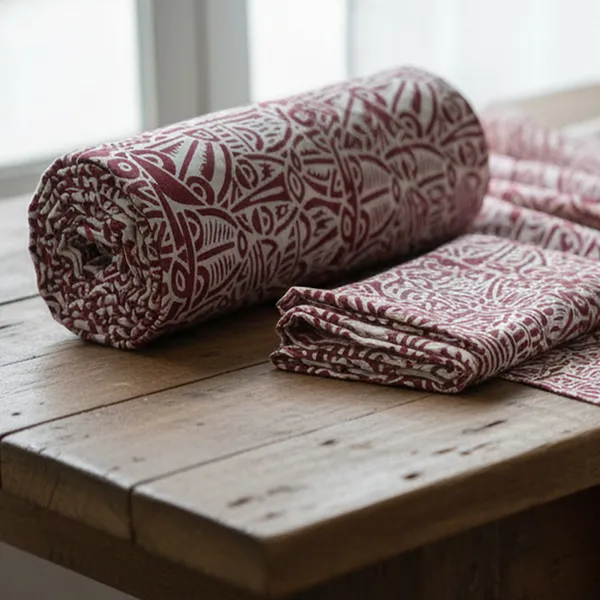 Indha_Hand_Block_Printed_Cotton_Fabric_(Unstitched_3_Meter)_–_White_&_Maroon_Abstract_Design_|_60x60_Thread_Count_|_120-150_GSM_|_Multipurpose_Fabric_for_Kurti,_Dress_&_Craft