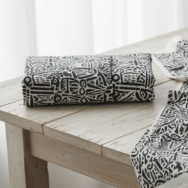 Indha_Hand_Block_Printed_Unstitched_Cotton_Fabric_(3_Meter)_–_White_with_Black_Abstract_Design_|_60x60_Thread_Count_|_120-150_GSM_|_Soft_Breathable_Multipurpose_Fabric_for_Kurti,_Dress,_Craft_&_Home_Décor