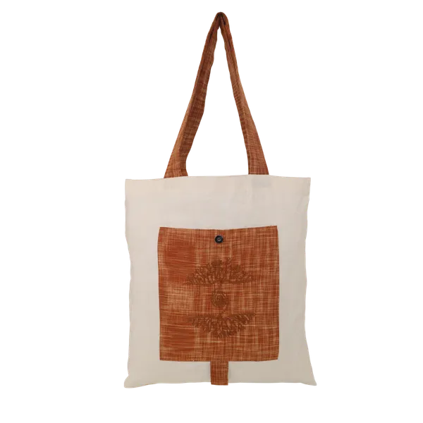 Indha_Hand_Embroidered_Brown_Colour_Cotton_Tote_Bag_|_Eco-Friendly_Foldable_Shopping_Bag_in_Earthy_Brown_&_Off-White|All_Time_Carry_Bag|_Sustainable_Gift