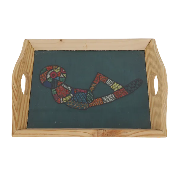 Indha_Hand_Embroidered_Dupion_Silk_Motif_Tray_|_Premium_Pine_Wood_Serving_Tray_|_Handmade_Decorative_Platter_for_Home,_Coffee_Table_&_Festive_Gifting_