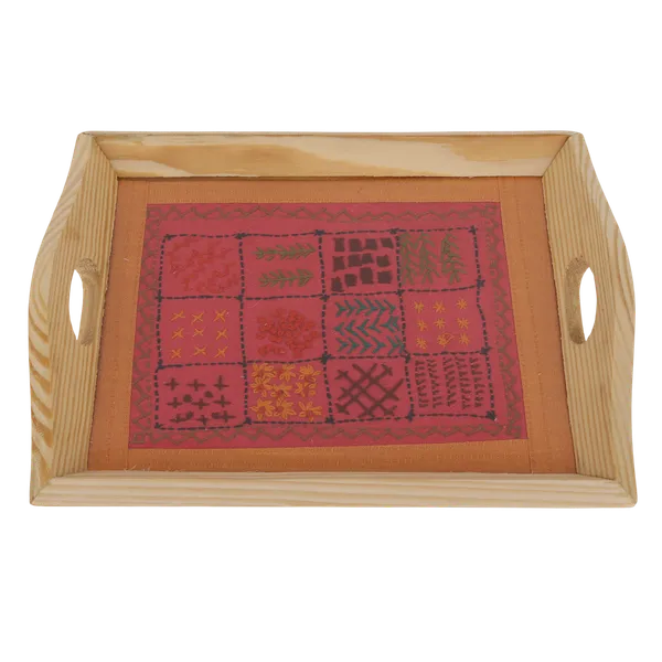 Indha_Hand_Embroidered_Dupion_Silk_Motif_Tray_|_Premium_Pine_Wood_Serving_Tray_|_Handmade_Decorative_Platter_for_Home,_Coffee_Table_&_Festive_Gifting_