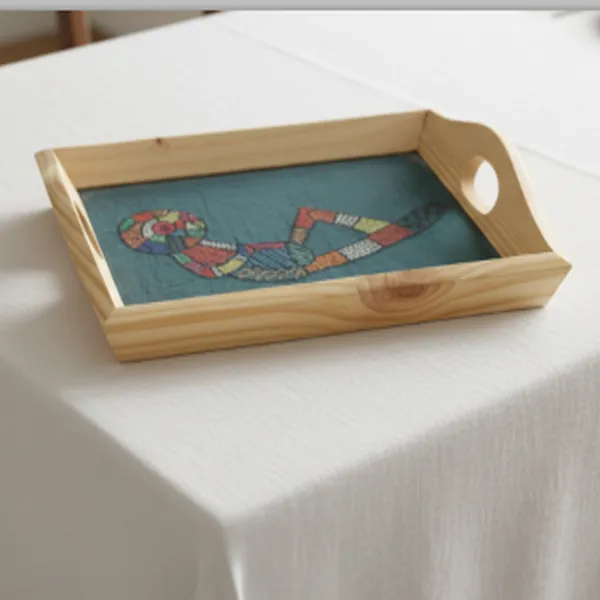 Indha_Hand_Embroidered_Dupion_Silk_Motif_Tray_|_Premium_Pine_Wood_Serving_Tray_|_Handmade_Decorative_Platter_for_Home,_Coffee_Table_&_Festive_Gifting_