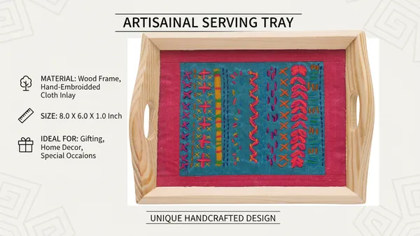 Indha_Hand_Embroidered_Dupion_Silk_Motif_Tray_|_Premium_Pine_Wood_Serving_Tray_|_Handmade_Decorative_Platter_for_Home,_Coffee_Table_&_Festive_Gifting_